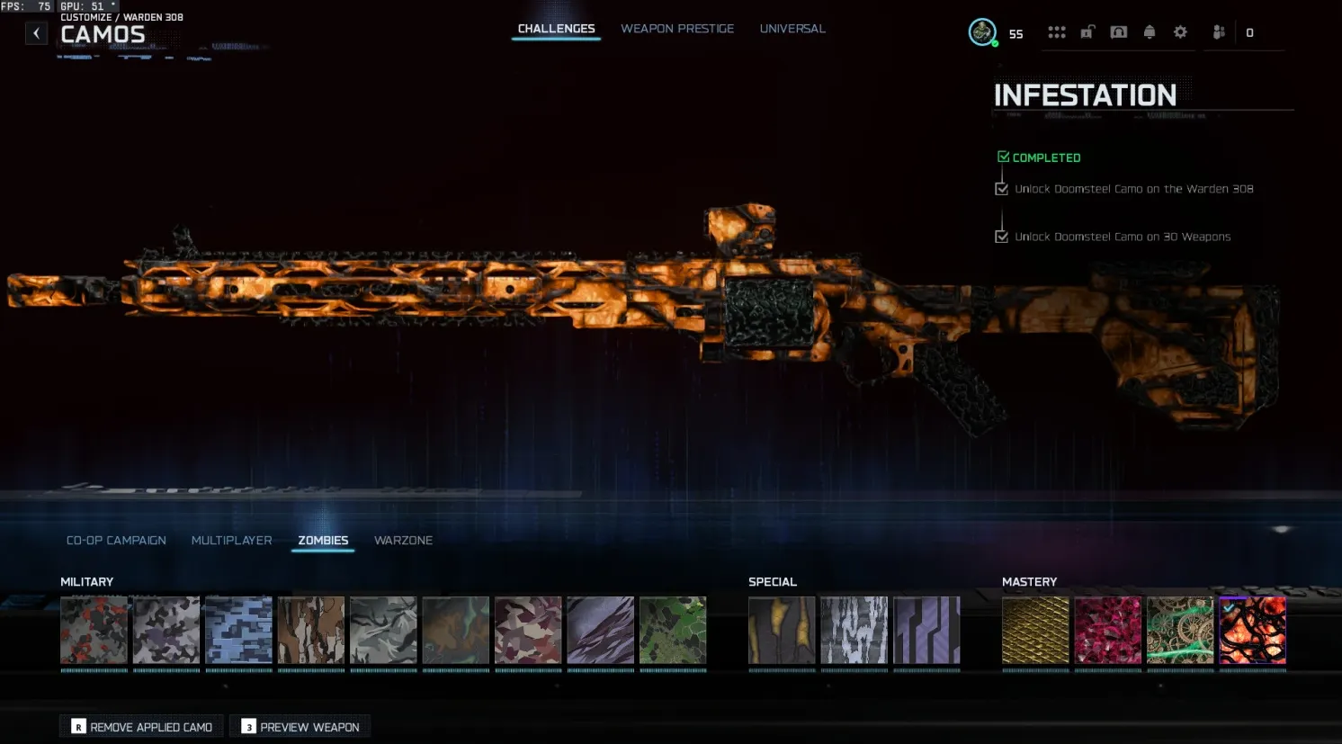 π BO7 Infestation Mastery | 30Γ Infestation Camos π₯ | All MP Camos Unlocked π¨ | Prestige 2 Ready π
| Full Infestation on Every Weapon βοΈ | Fast Delivery β‘